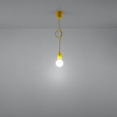 Vedhængslampe DIEGO 1 gul