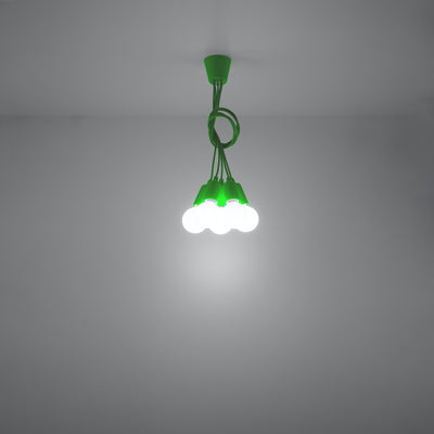 Vedhæng lampe DIEGO 5 grøn