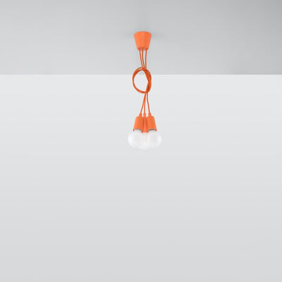 Vedhæng lampe DIEGO 3 orange