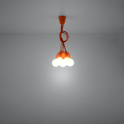 Vedhæng lampe DIEGO 5 orange