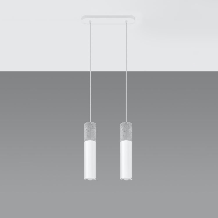 2 stk. loftlamper BORGIO, hvid