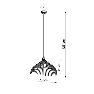 Vedhæng lampe UMB sort