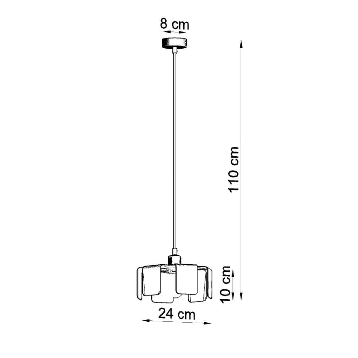 Vedhæng lampe TULIP hvid