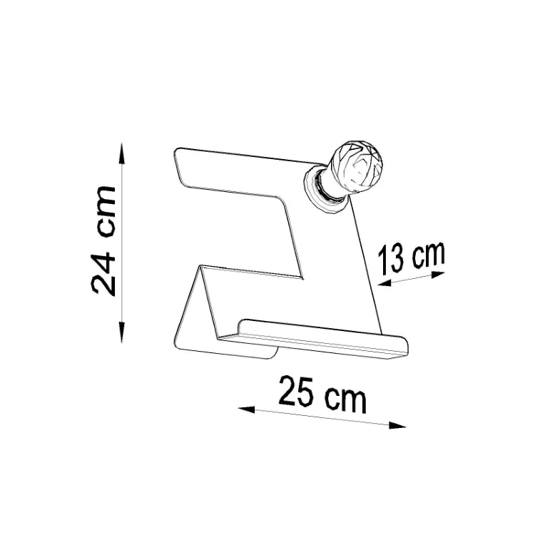 Bordlampe INCLINE sort