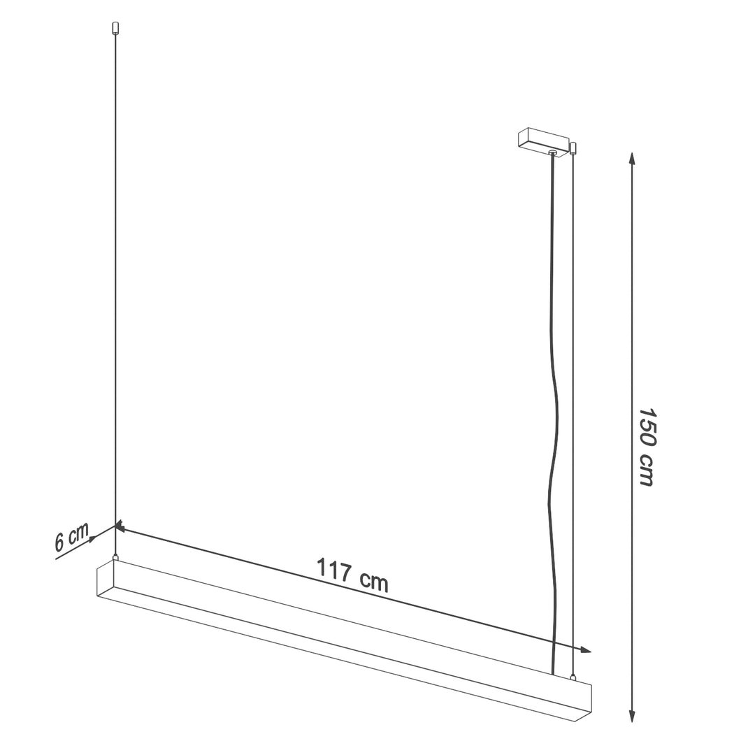 Vedhæng lampe PINNE 118 hvid