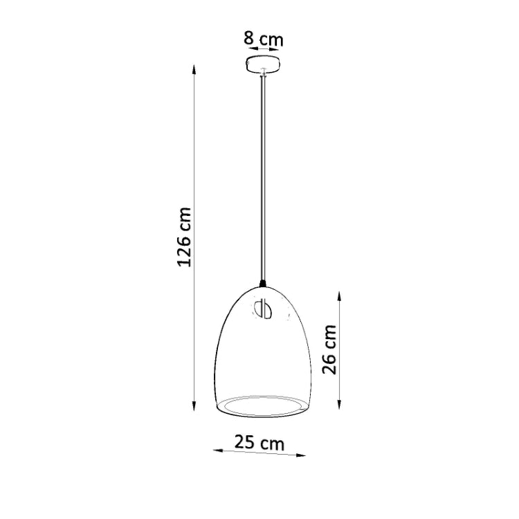 Keramisk vedhæng lampe BUKANO