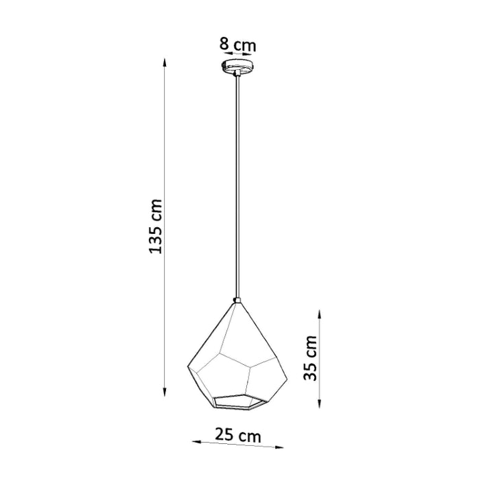 Keramisk vedhæng lampe PAVLUS