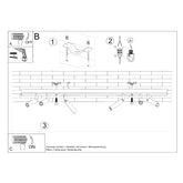 Loftslampe EYETECH 6 sort