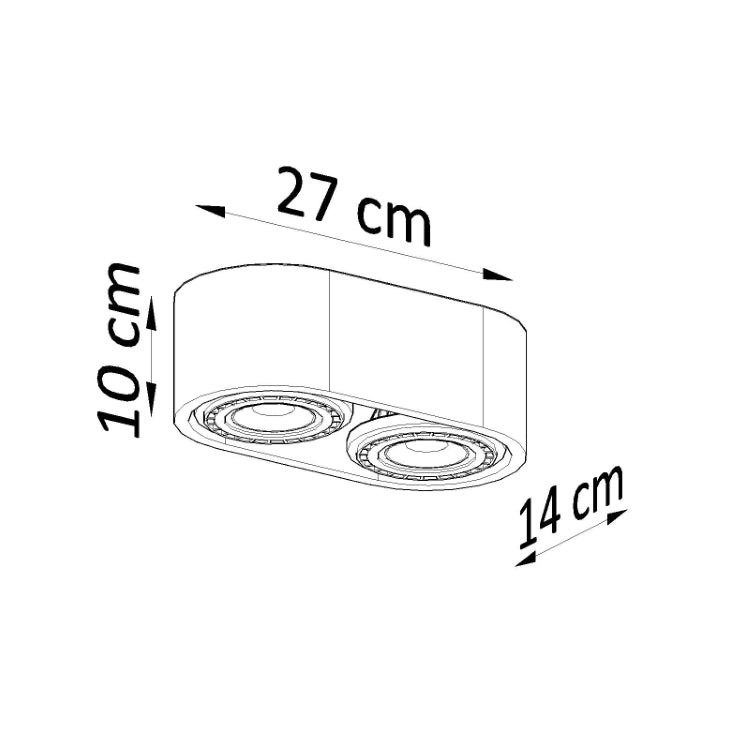 Loftslampe BASIC 2 naturtræ