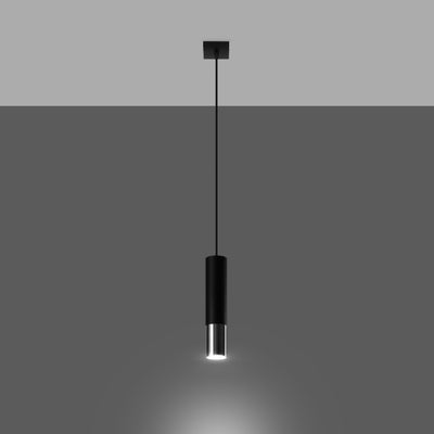 Vedhængslampe LOOPEZ 1 sort/chrom