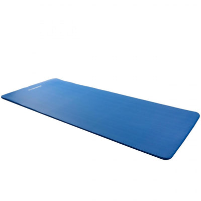 Yogamåtte, 190 x 80 cm, 1,5 cm tyk, skridsikker, NBR, med bæresele, blå