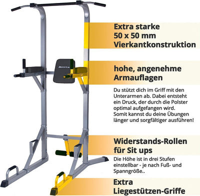 Fitnesscenter derhjemme med Power Tower