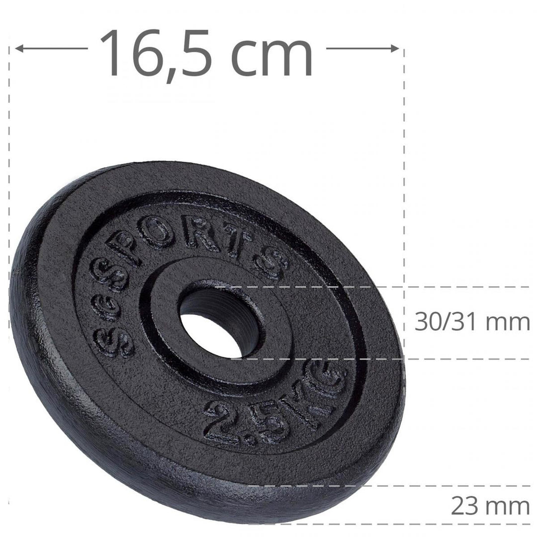 Håndvægte - 30 kg sæt: Styrk din krop derhjemme