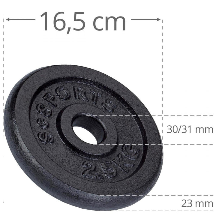 Håndvægte - 30 kg sæt: Styrk din krop derhjemme