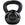 Kettlebell - 28 kg, støbejern, sort