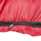 Sovepose, 200 x 75 cm, vandtæt, varm, let, med lynlås, rød