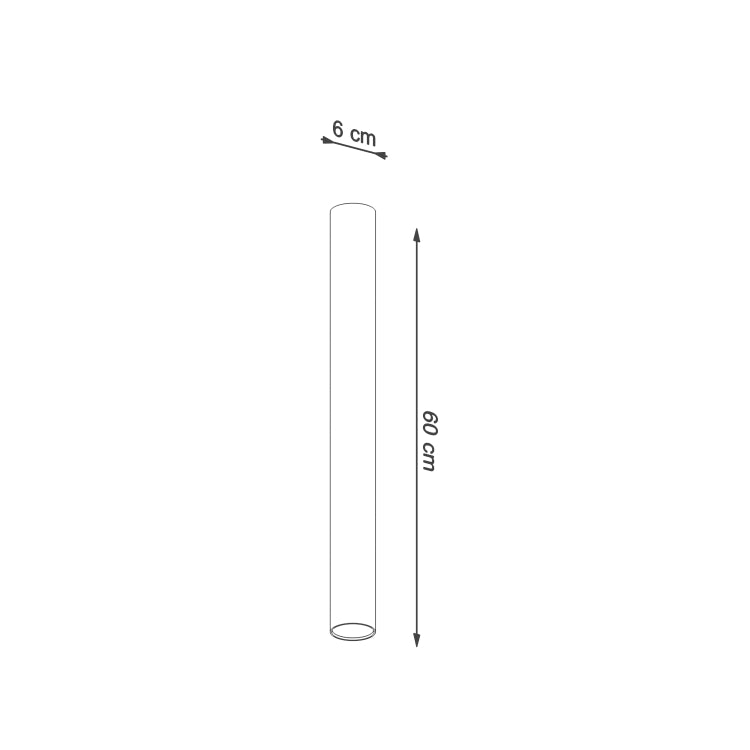 Loftslampe LAGOS 60 sort