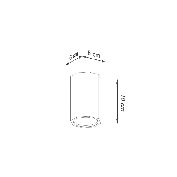 Loftslampe ZEKE 10 eg