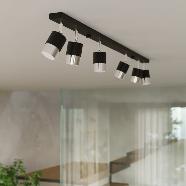 Loftlampe NERO 2 sort/chrom