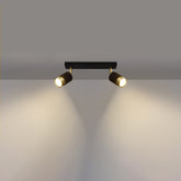 Loftslampe NERO 2 sort/guld