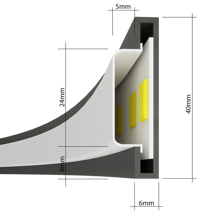 Loftslampe RIO 110 hvid 4000K