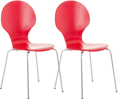 2 x DIEGO ergonomiske stabelstole, fås i mange farver