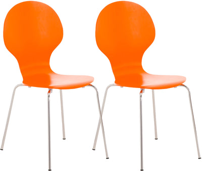 2 x DIEGO ergonomiske stabelstole, fås i mange farver