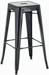 Trendy barstol i industrielt look, metal, fås i flere farver