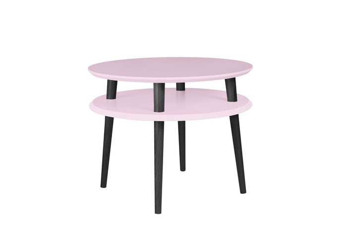 UFO Sofabord diameter 57cm x H 45cm - Pink/Sorte ben