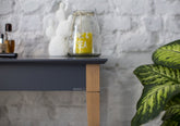 MIMO konsolbord med hylde - 85x35cm Grafit