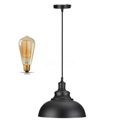 Industriel lampe vintage metal hængende lampe retro pendel loftslampe