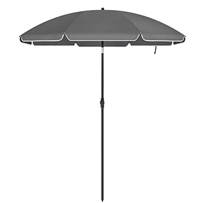 Paraply til terrassen, solskærm, grå