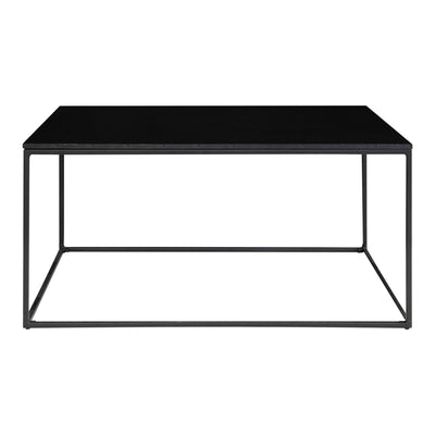 Vita Sofabord - sort med sorte ben, 90x60x45 cm