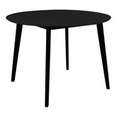 Vojens Spisebord - Spisebord i sort Ø105x75 cm