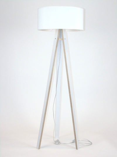 WANDA Gulvlampe 45x140cm - Hvid / Hvid Lampeskærm