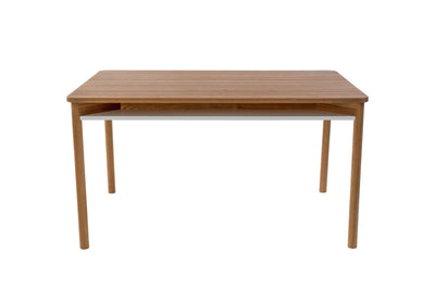 ZEEN Spisebord med hylde 140x90x75cm - Eg