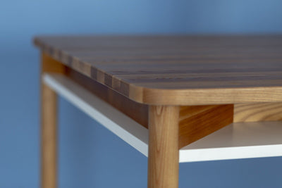 ZEEN Spisebord med hylde 140x90x75cm - Eg