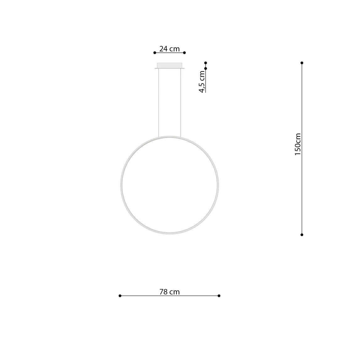 Pendellampe RIO 78 poleret guld LED 3000K