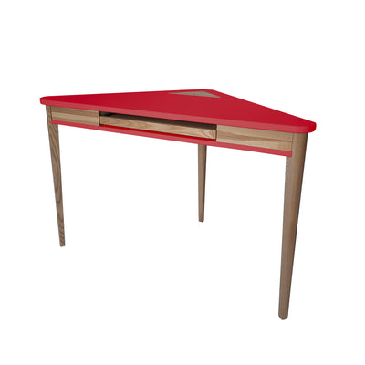 ASHME Hjørneskrivebord 114x85x85cm - Rød