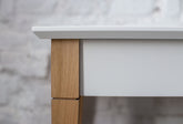 MIMO Skrivebord 65x40cm Hvide Ben / Rød