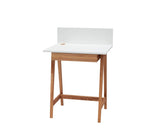 LUKA Skrivebord 65x50cm med Skuffe Eg / Hvid