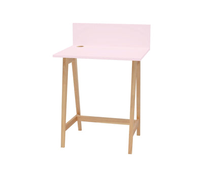 LUKA Asketræ Skrivebord 65x50cm / Pink