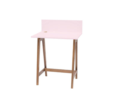 LUKA Skrivebord 65x50cm Eg / Pink