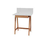 LUKA Skrivebord 65x50cm med Skuffe Eg / Lysegrå