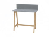 LUKA Asketræ Skrivebord 85x50cm / Mørkegrå