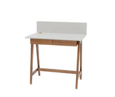 LUKA Skrivebord 85x50cm med Skuffe Eg / Lysegrå