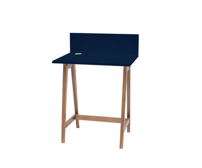 LUKA Skrivebord 65x50cm Eg / Marineblå