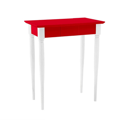 MAMO Skrivebord 65x40 cm Hvide Ben / Røde