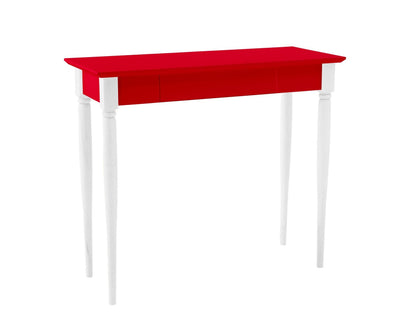 MAMO Skrivebord 85x40 cm Hvide Ben / Røde