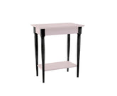 MAMO konsolbord med hylde 65x35cm Pink sorte ben